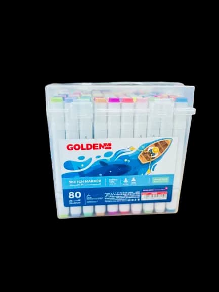 Marqueur Acrylique Double Tête 80 Couleurs Ref 81615 Golden