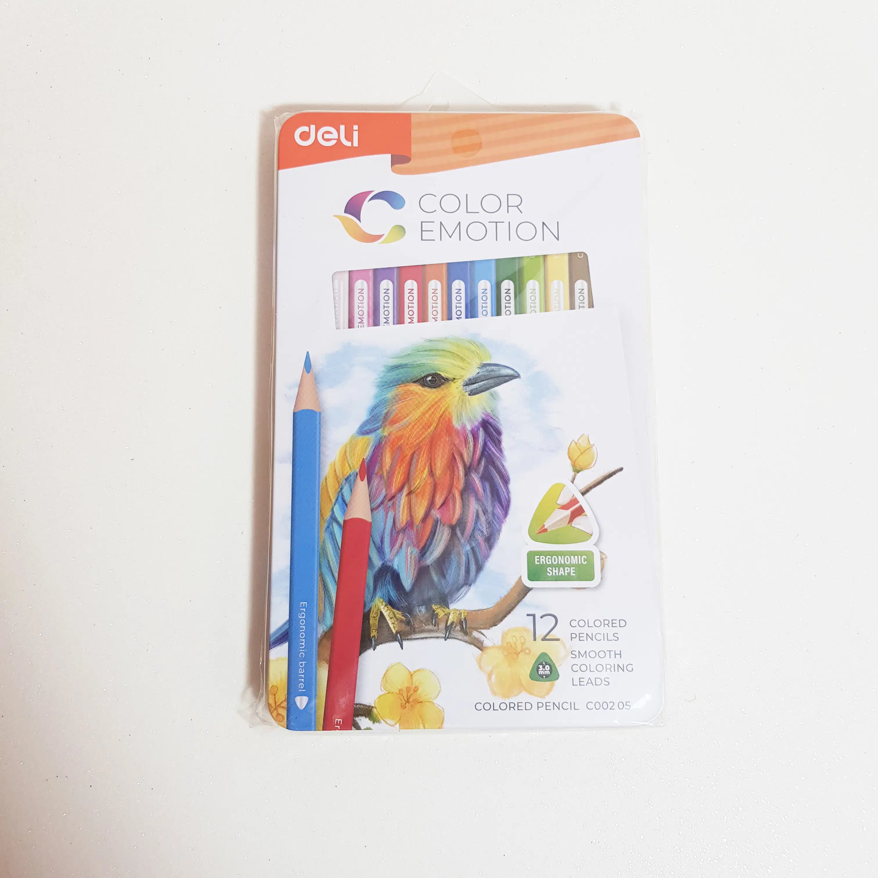 Crayon de Couleur de 12 Gm Color Emotion Boite Metalique Deli Ref 00205 69352053
