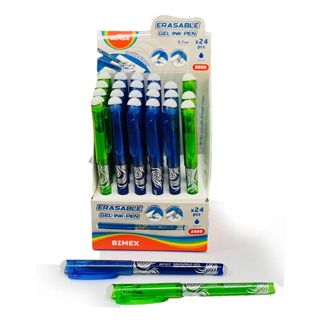 Stylo Effacable de 24 Erasable Gel 972580 Bleu