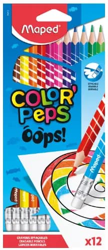 Crayon Couleur Effacables Colorpepes X12 Maped 832812