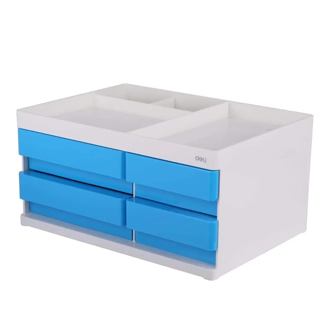 Trieur de Document Vertival 4 Tiroirs Multi Fonction Bleu Deli Z25030