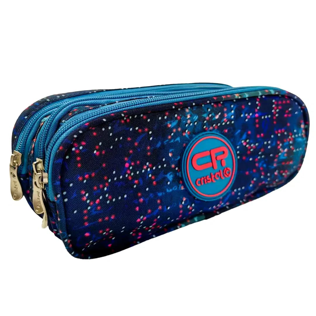 Trousse Adulte Rectangulaire 3 Poche Gm Cristal CR-1730-7
