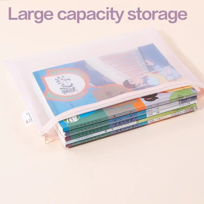 Pochette Pour Documents Zip Avec Porte Etiquette 140G/M2 5