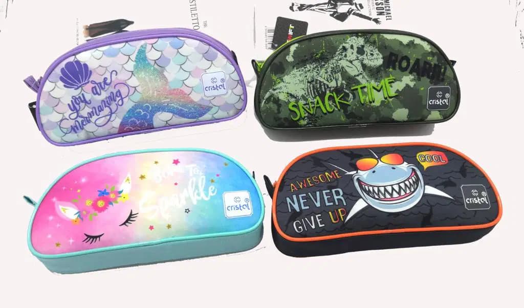 Trousse Scolaire Oval Gm Cristal Slim Ref CR-1529