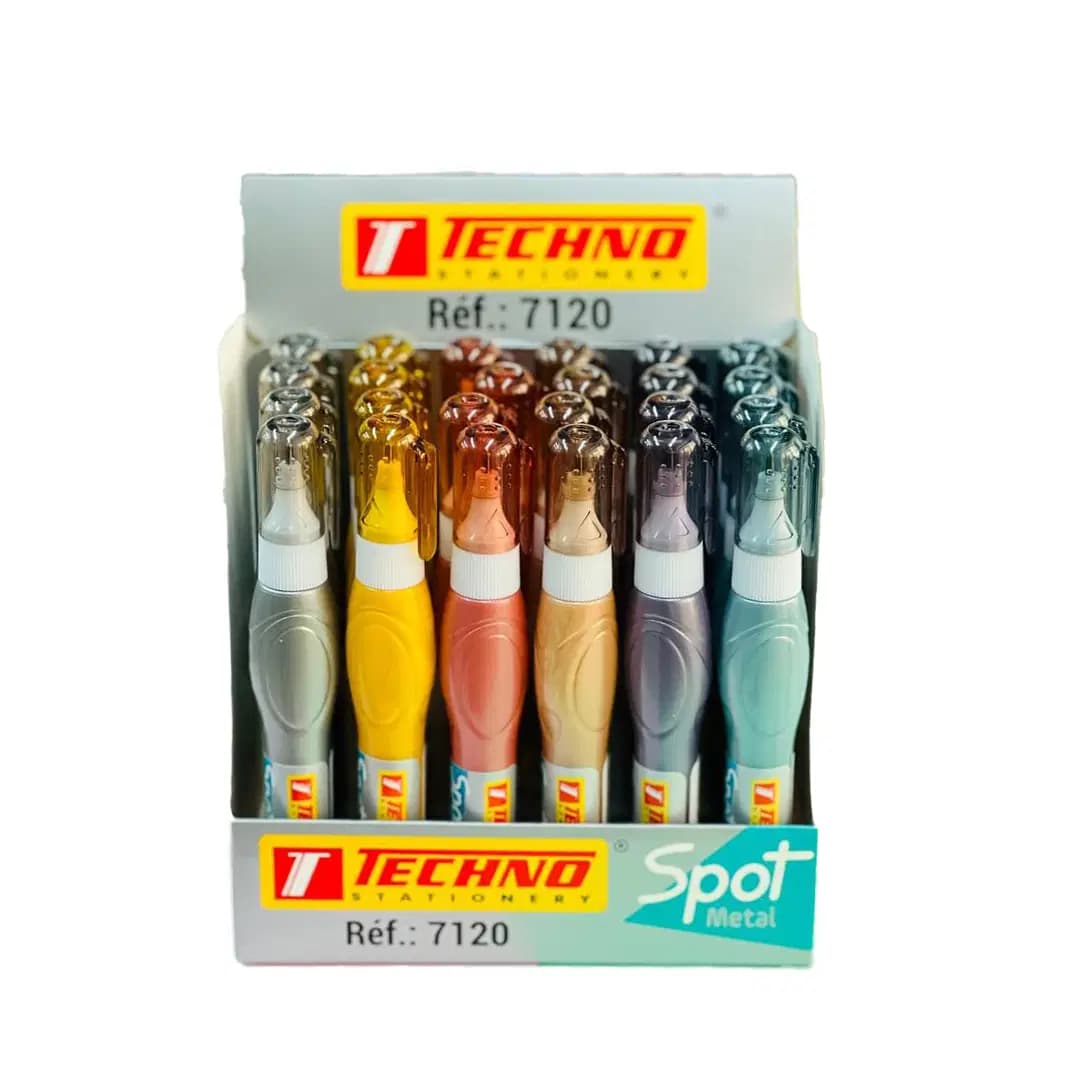Stylo Correcteur Tete en Metal 07ml Spot Couleurs M Techno 7120