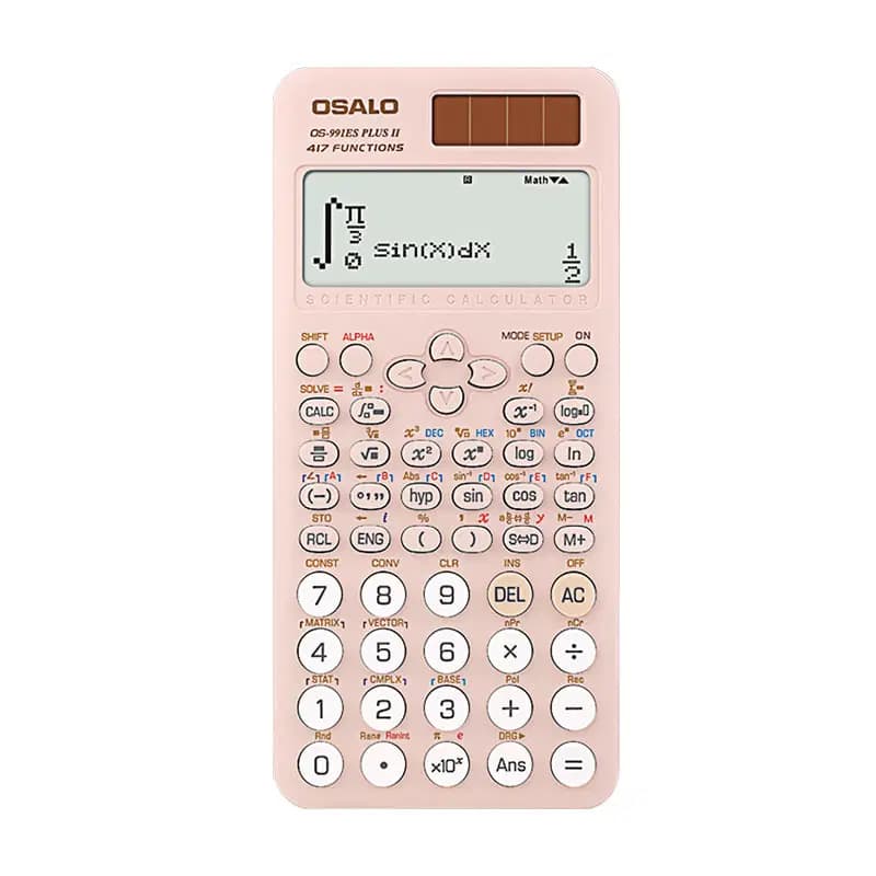 Osalo Calculatrice Scientifique Série Ii - 417 Fonctions OS-991ES Plus Ii Pink 2