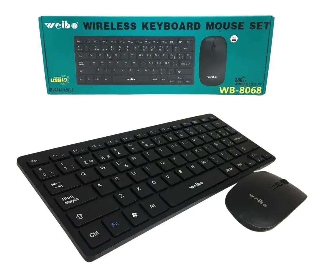 Clavier+souris Sans Fils Weibo Ref WB-8606