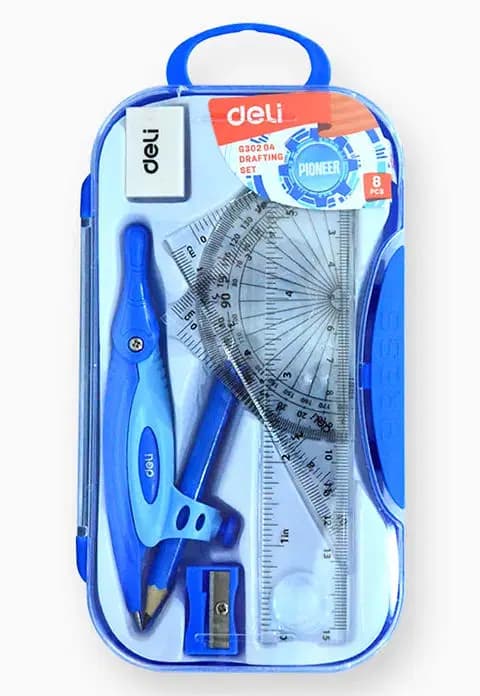 Ensemble Geometrique en Boite Pour Etudiant Deli 30204