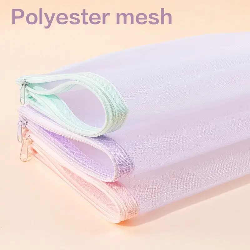 Pochette Pour Documents Zip Avec Porte Etiquette 140G/M2 4