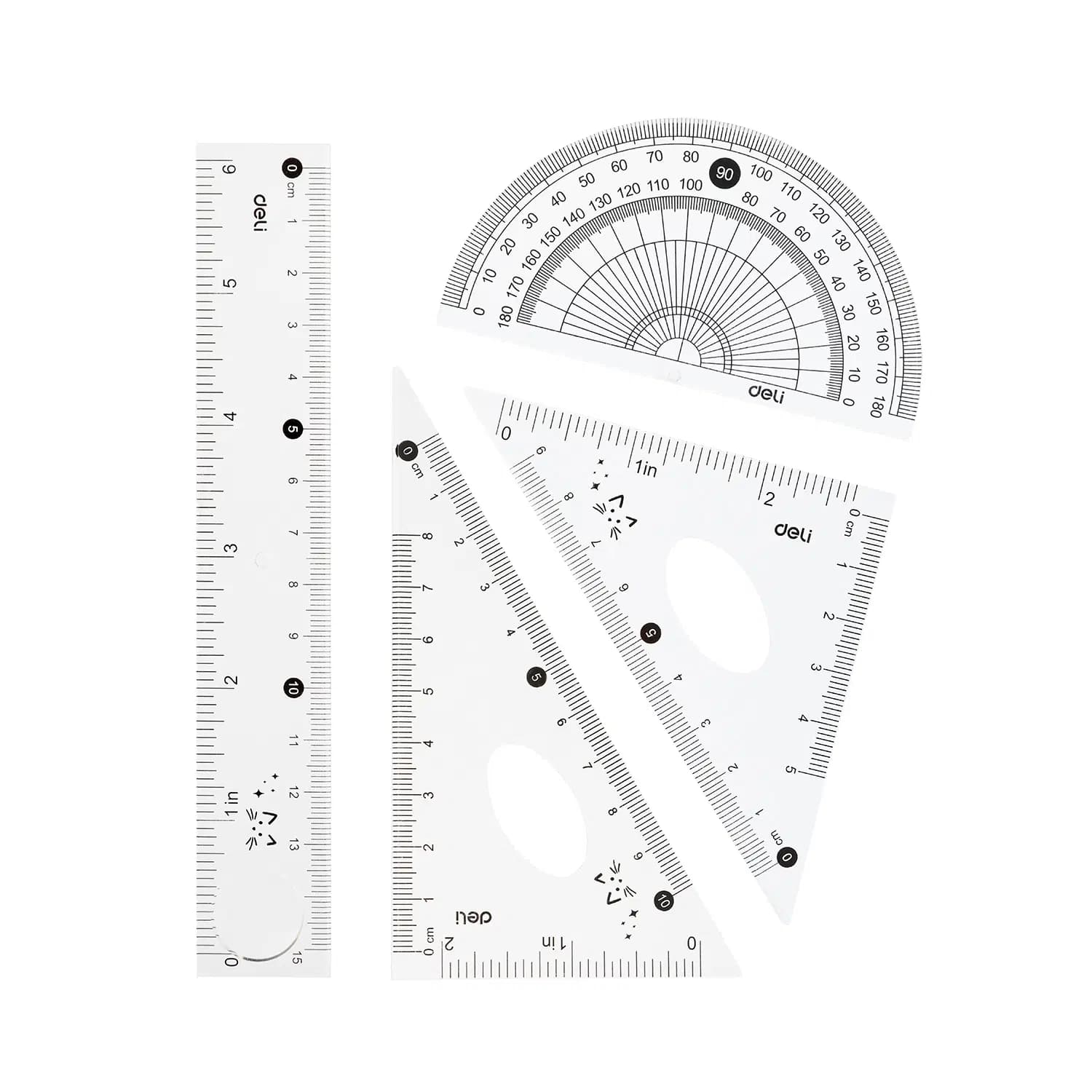 Ensemble Scolaire REGLE15CM+2EQUERRES+1 Rappoteur 5