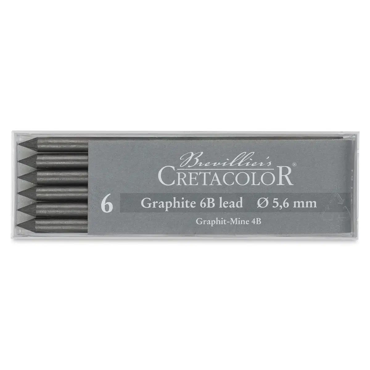 Etuis de Mines 5.6MM Graphite 6B Cretacolor