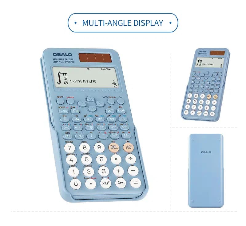 Osalo Calculatrice Scientifique Série Ii - 417 Fonctions OS-991ES Plus Ii Blue 3