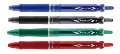 Stylo a Bille Acroball Begreen Noire et Blue et Vert et 1.0MM Pilot BAB-15M-G-BG
