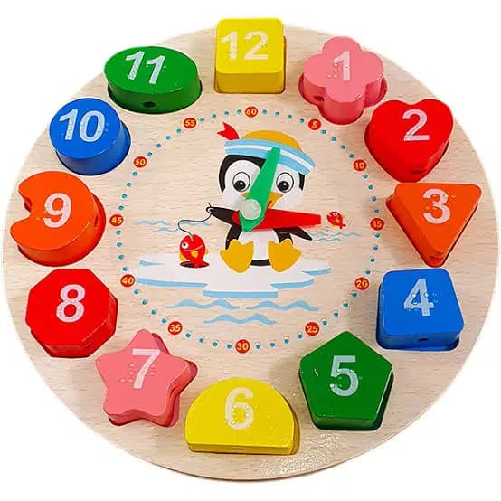 Horloge en Bois Penguin