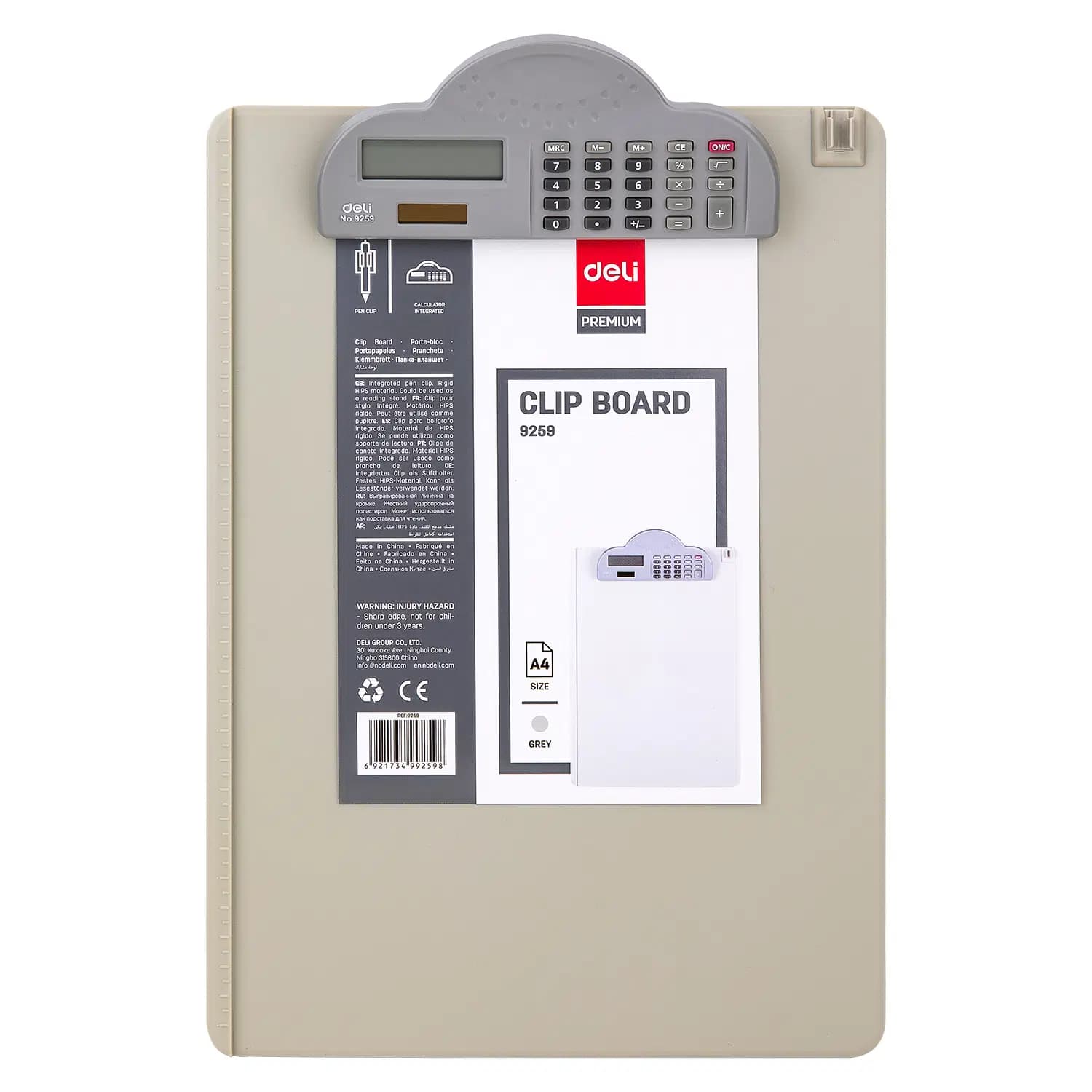 Croke Support Bloc Note Acec Calculatrica 9259 Deli