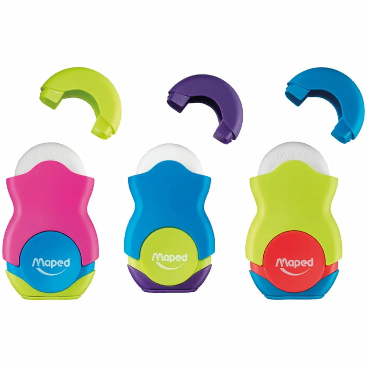 Taille Crayons Gomme Loopy Colorful 1 Trou Di Maped Ref 049121 2