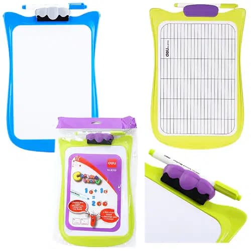 Ardoise Magique Scolaire 200*300MM (avec Feutre et Brosse) Deli 8703