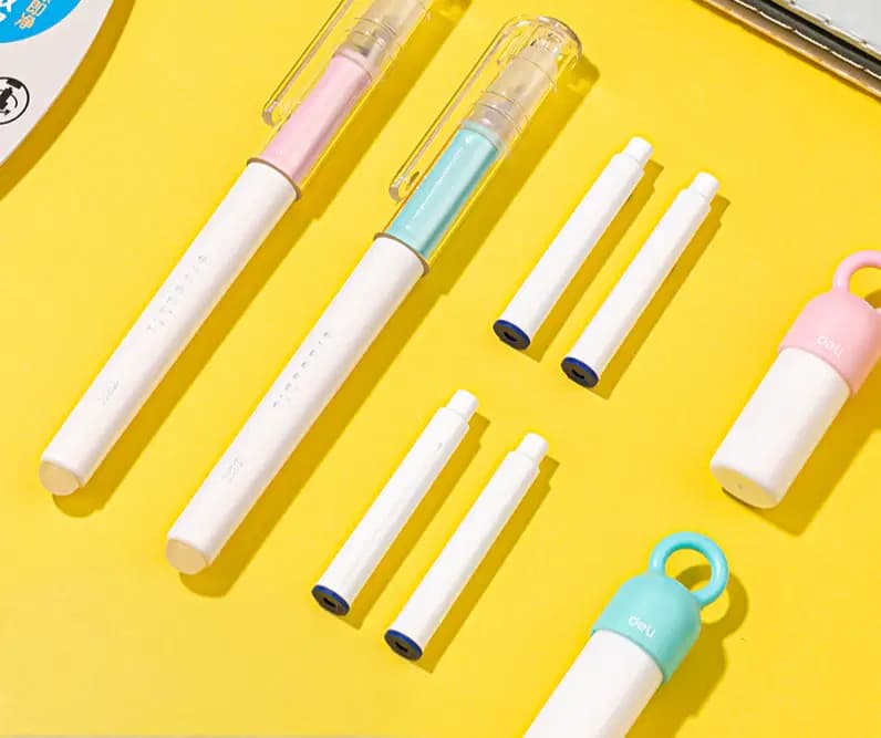 Stylo a Plume en Blister Eponge HYDRATANTE+2 Cartouches Bleu 3