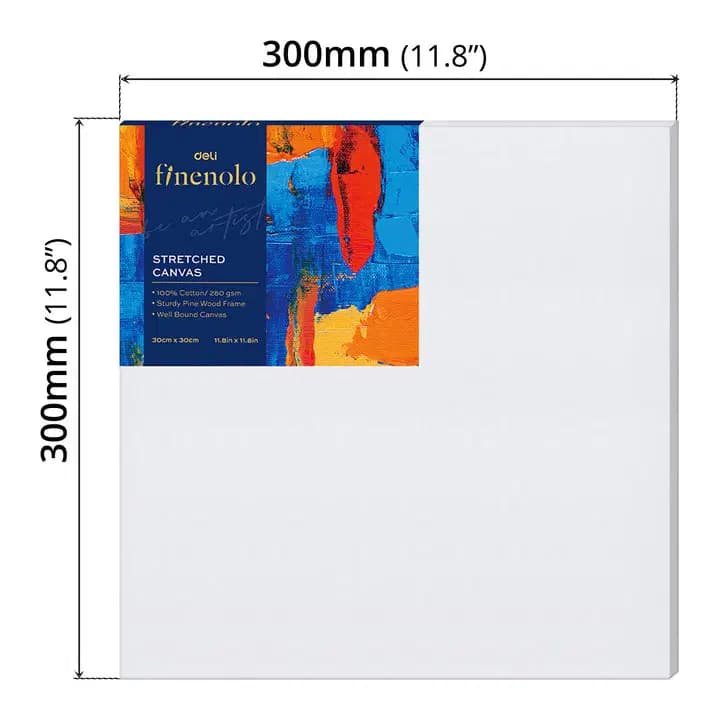 Toile Stretch Pour Peintue 100/100 Coton White 30*30CM/280GRS 2