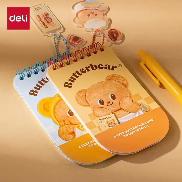 Bloc Notes Scolaire Pm Spiral 135*78MM 80G/48FS Butter Bear