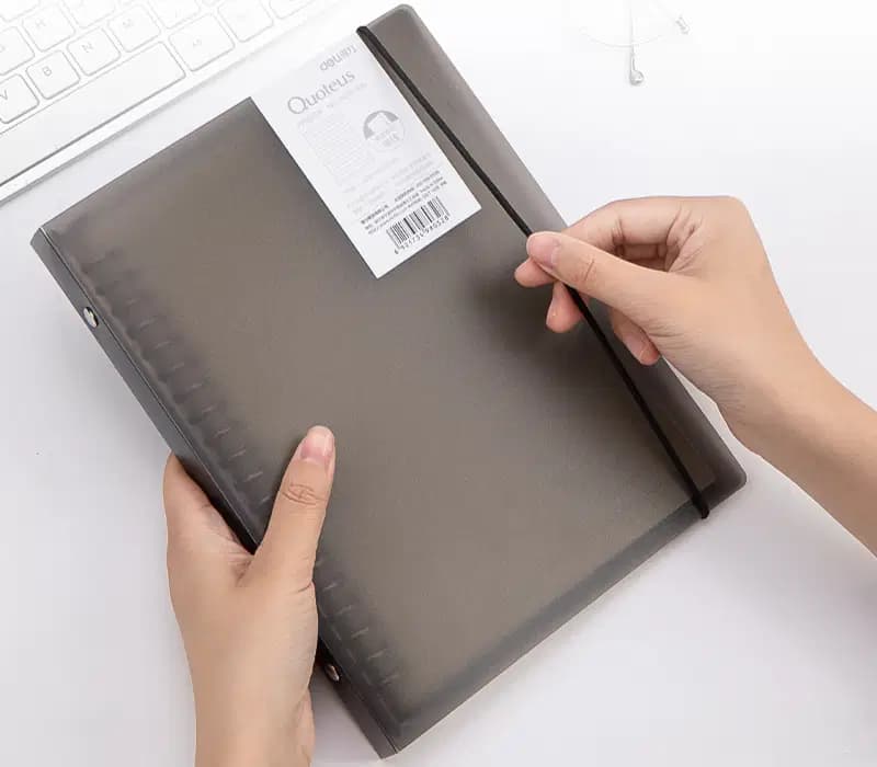 Note Book Pp Covera Feuilles Mobiles A5/80/60F Noir 3