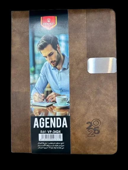 Agenda Bureau 2026 Marron / Miel / Vert / Bleu 2