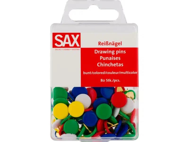 Punaise Couleur Boite de 80pcs