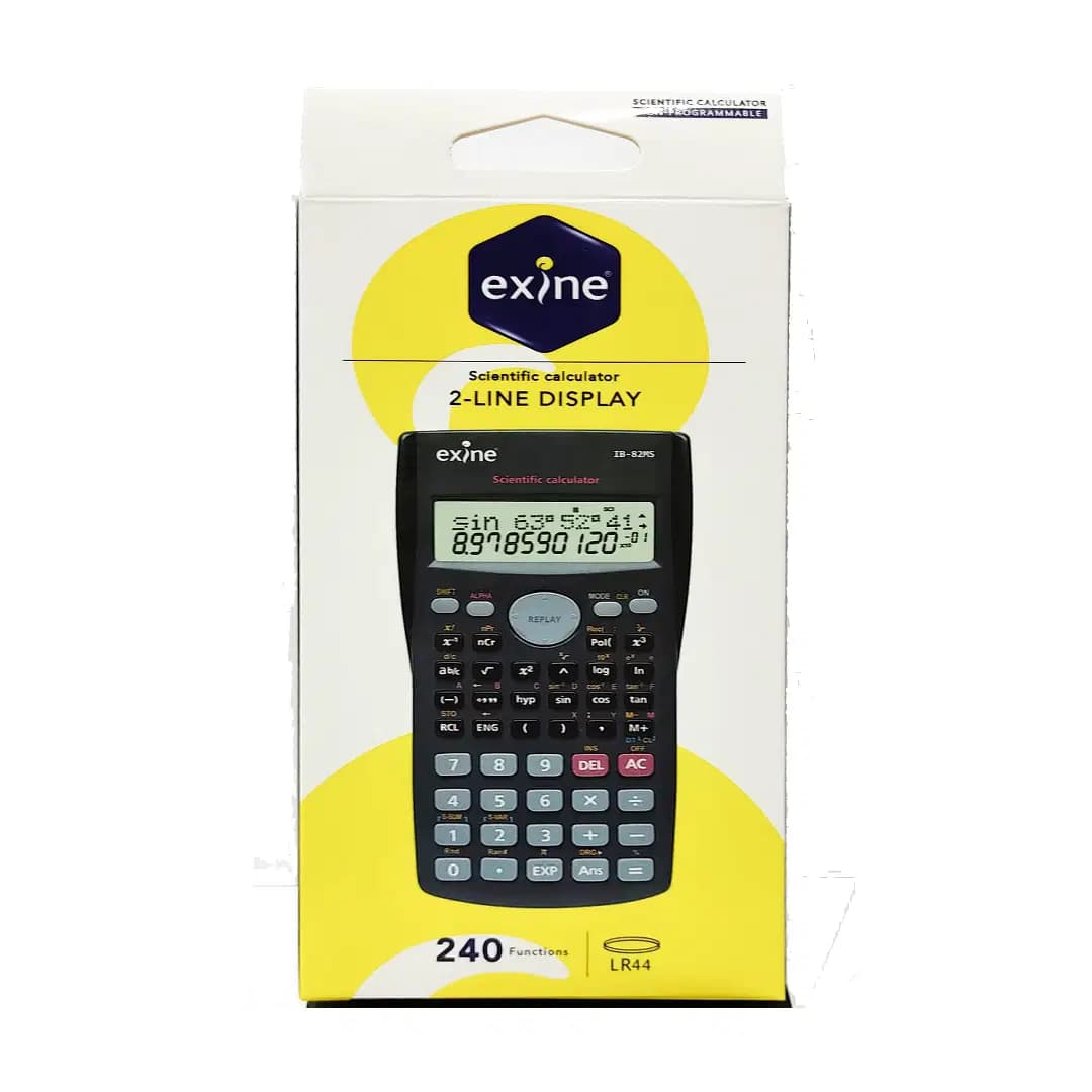Calculatrice Scientifique 82MS Exine Noir IB-82MS