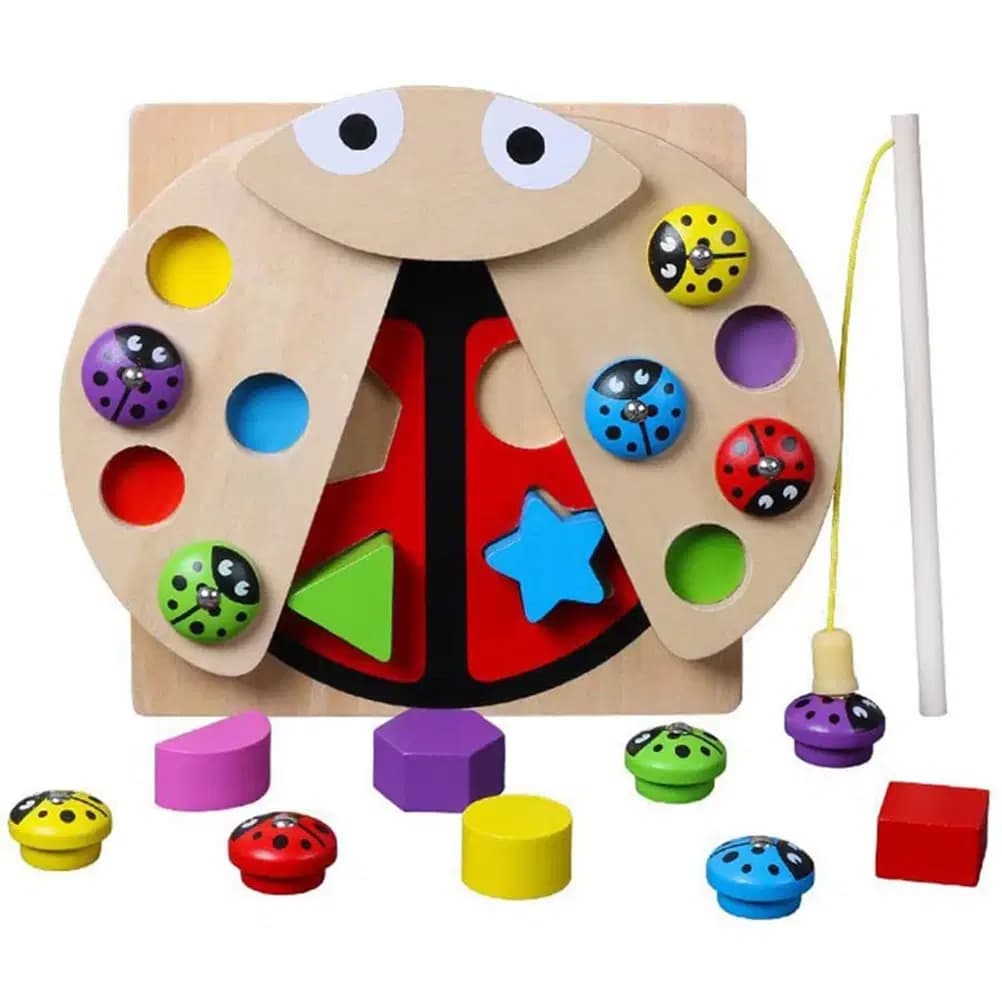 Jeux Educatif en Bois Coccinelle