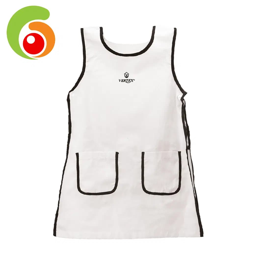 Tablier Vertex Blanc 15-16-17 Ans Simple Lycee Rs 046