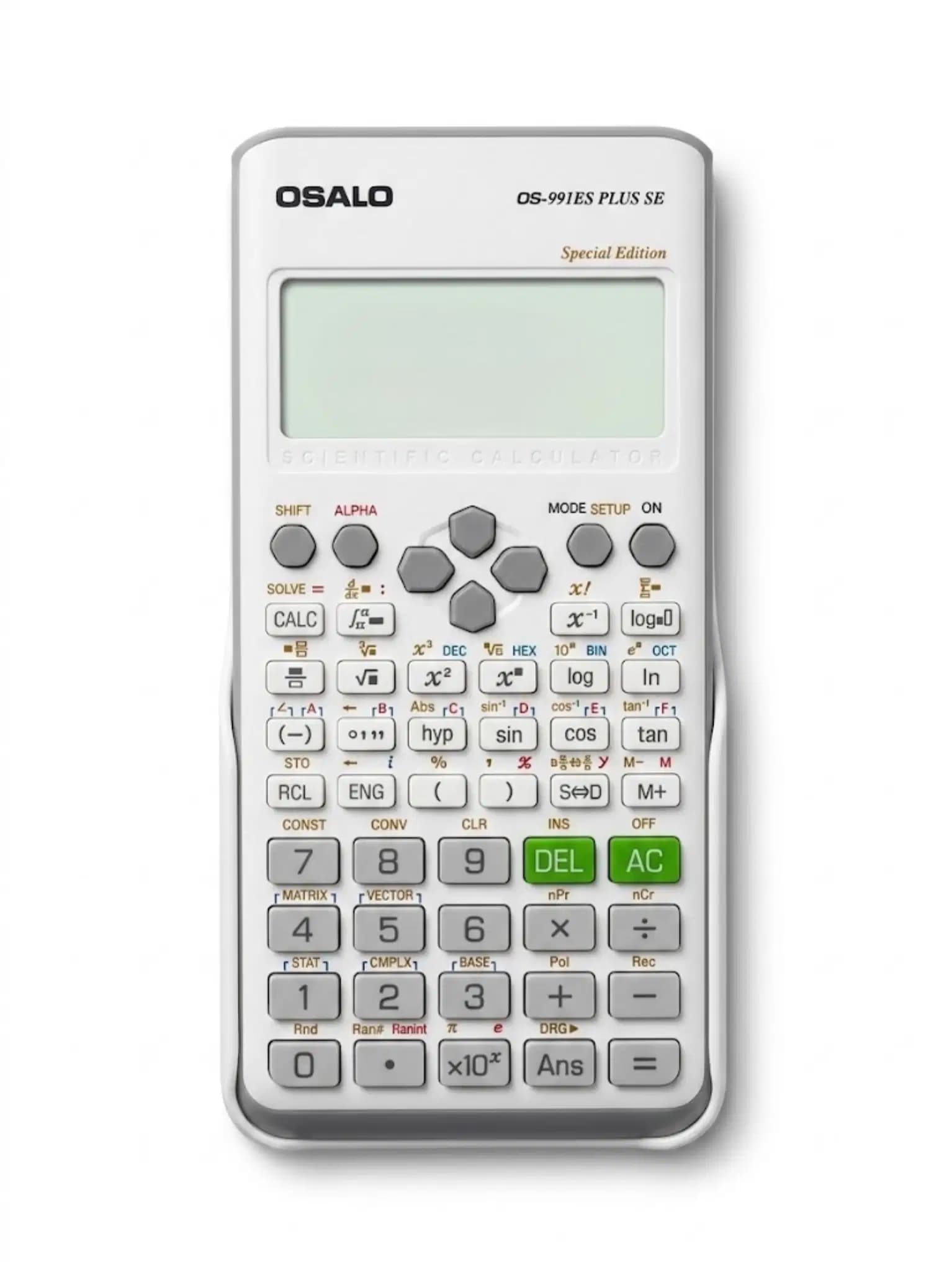 Osalo Calculatrice Scientifique 417 Fonctions White OS-991