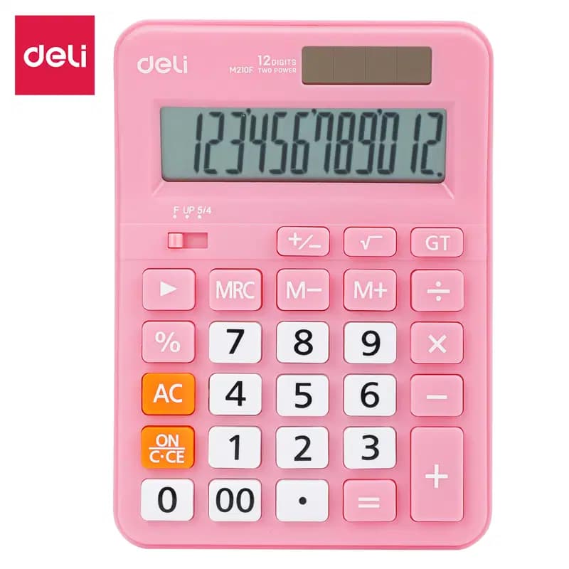 Calculatrice de Bureau 12 Chiffres 108.7*152.1*29.8MM Pink