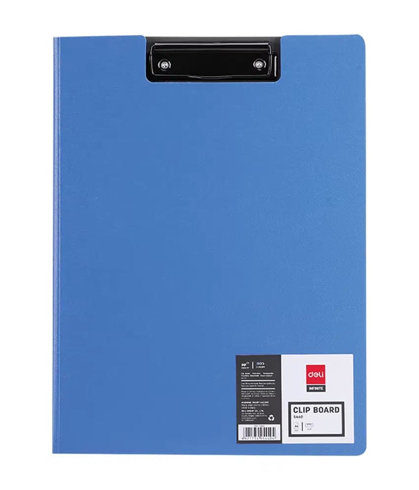 Clip Board Porte Bloc A4 en Pp Deli 5440