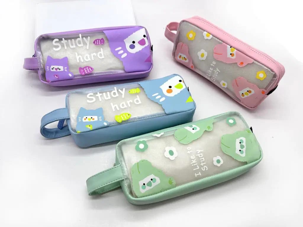 Trousse Rectangulaire Transparente Poigne Lateral Cristal CR-1735