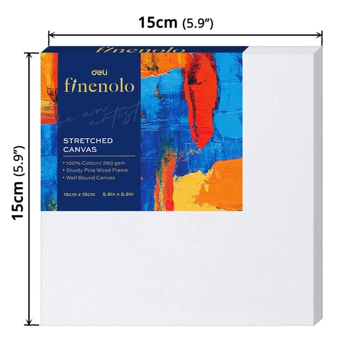 Toile Stretch Pour Peintue 100/100 Coton White 15*15cm/280grs 2