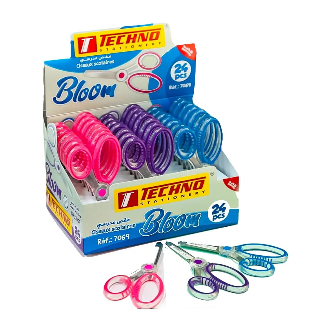Ciseaux Scolaire 13.3CM Bloom Techno 7069