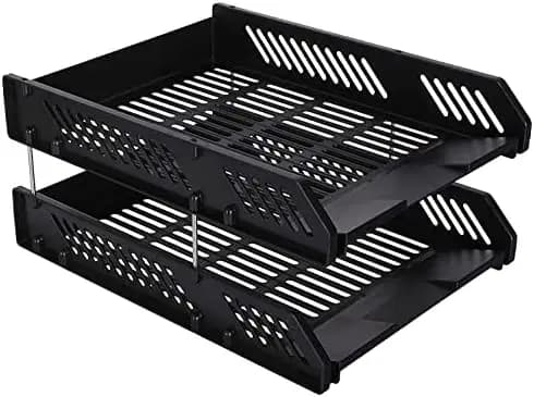 Trieure de Dossier en Plastique 2POSITION Noir Deli 9208