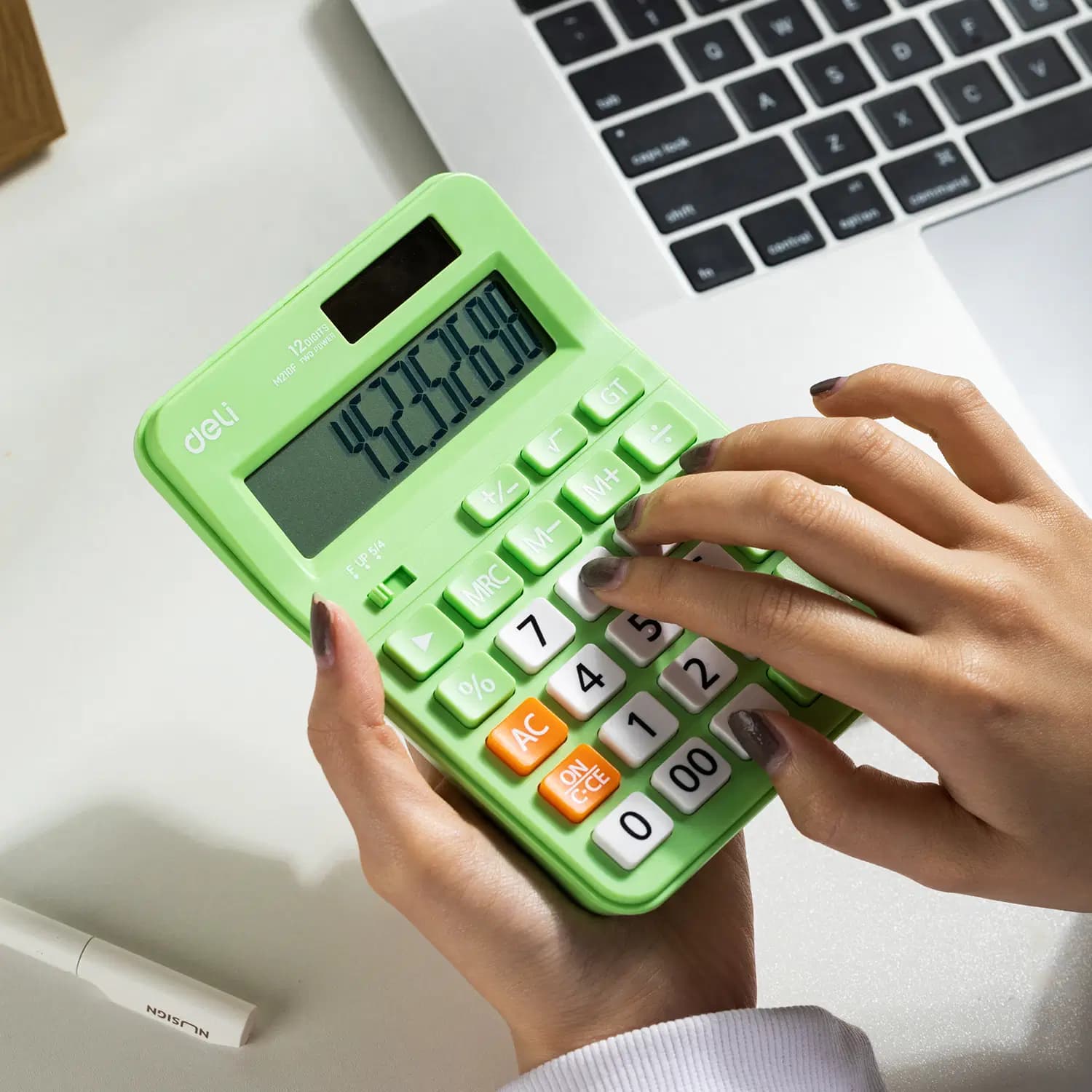 Calculatrice de Bureau 12 Chiffres 108.7*152.1*29.8MM Green 2