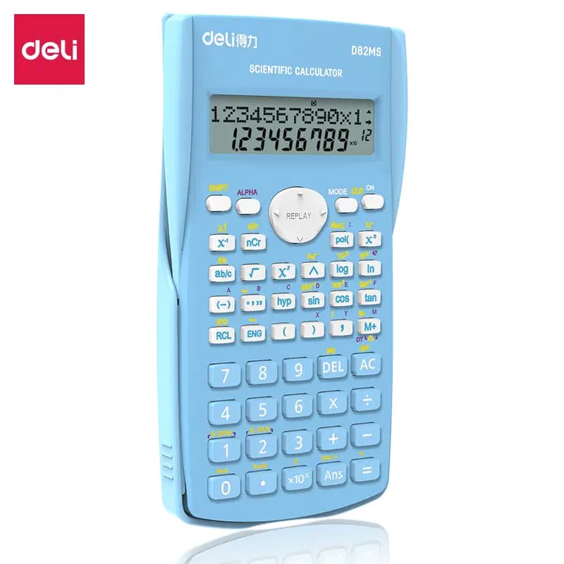 Calculatrice Scientifique 12 Chiffres 158*85*22MM Light Blue