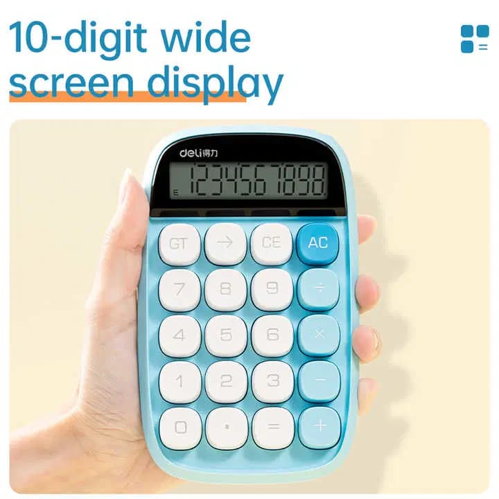 Calculatrice de Poche 10 Chiffres Deli TE35 2