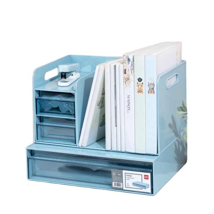 Porte Revues Deli 2 Compartiments Vertical +plumier (325*200*180MM) PK110