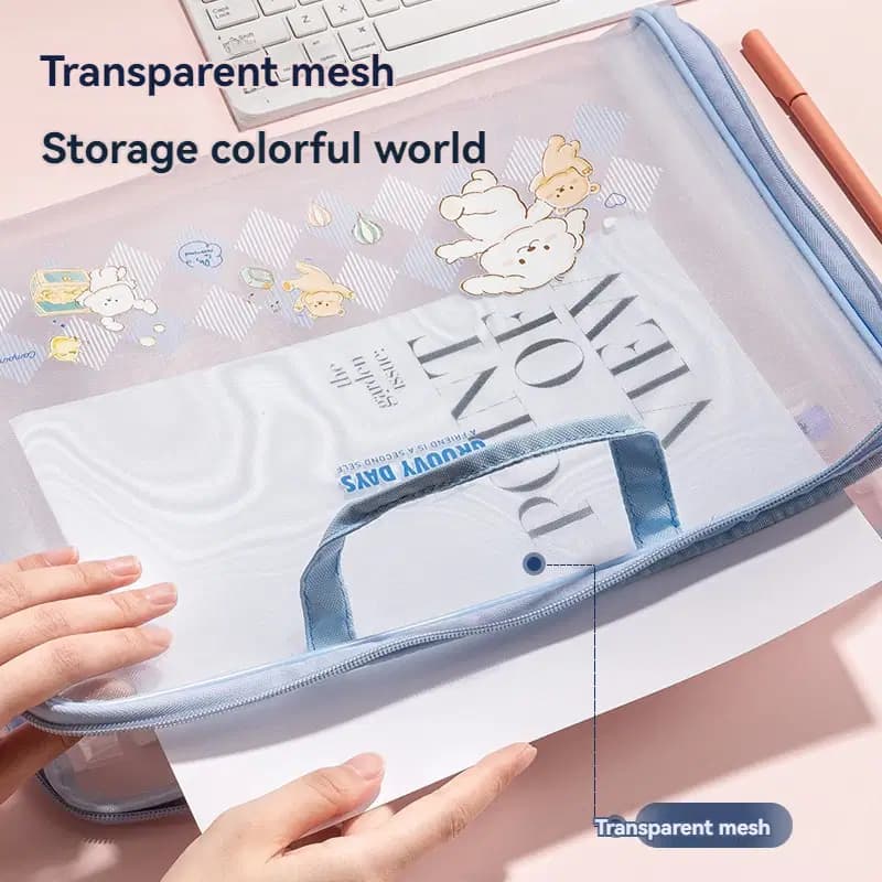 Cartable Porte Documents Alphabetique Ecolier Transparent 4
