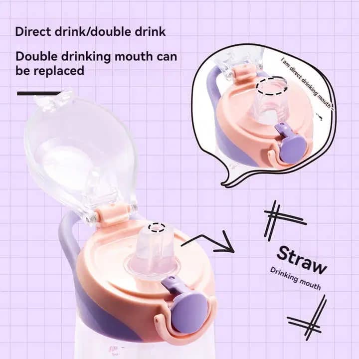 Gourde D'eau 530ML en Pp / Tritan Incassable Deli 3