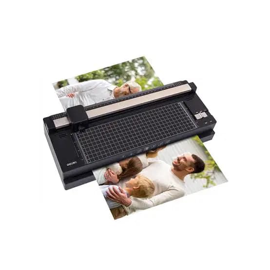 Plastifieuse de Bureau Avec Massicot a Roulettes Deli Ref 14377
