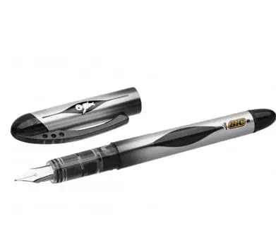 Stylo a Plume Noir Bic Tout en Boitte de 12