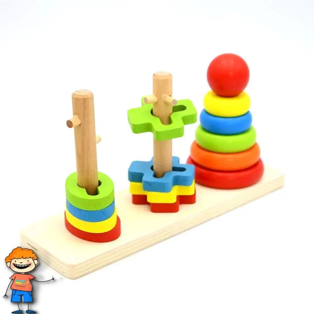 Pyramide Arc en Ciel en Bois Golden 22242
