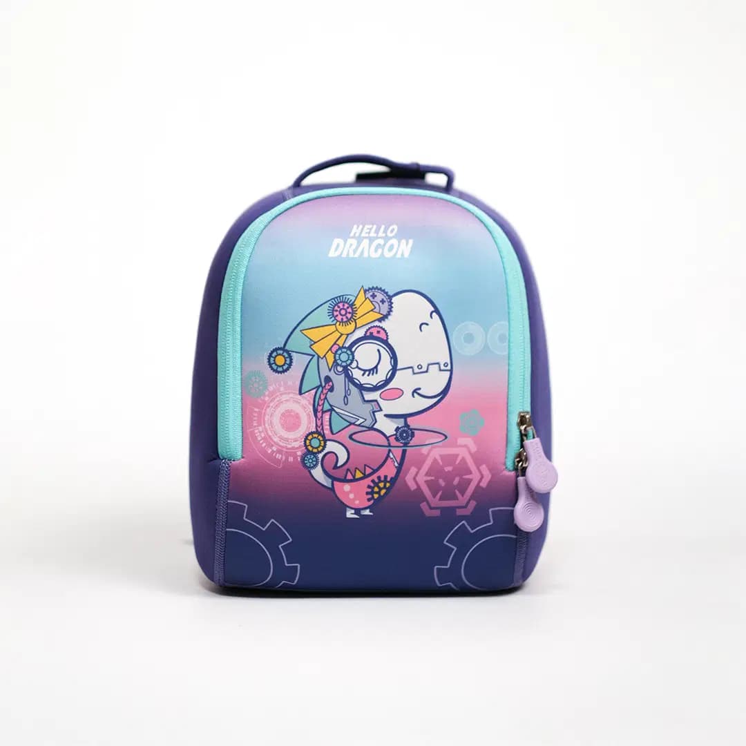 Sac a Dos Ergonomique Hello Dragon Violet Ref NPB21059S-VL
