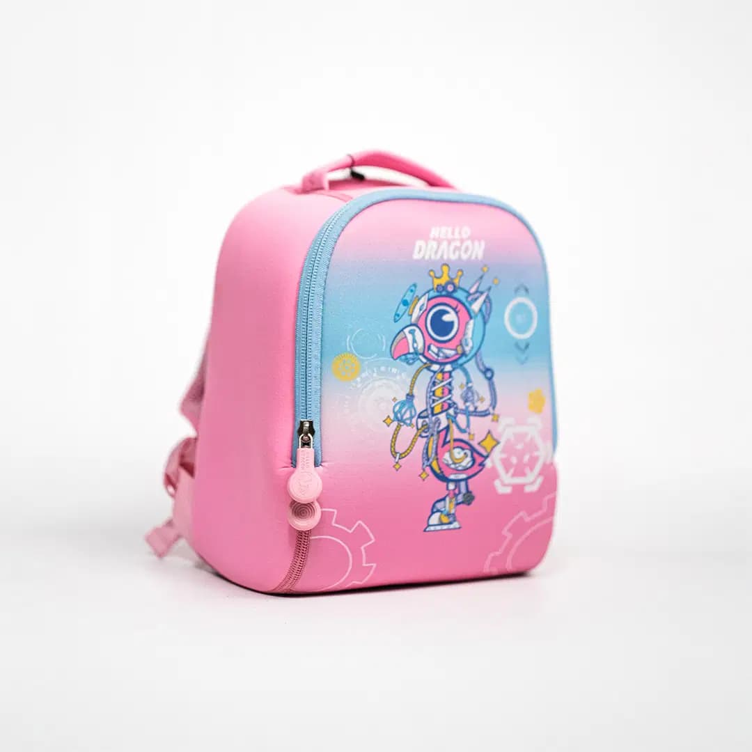Sac a Dos Ergonomique Hello Dragon Rose Ref NPB21059S-RS 2