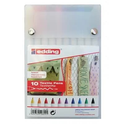Edding Marqueur Textile Poch de 10 Pcs