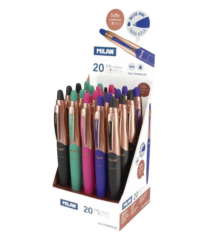 Presentoir 20 Stylo a Bille Capsule Co